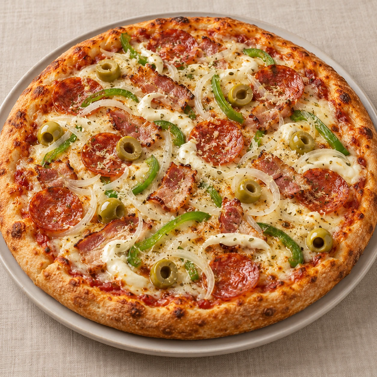 Imagem ilustrativa de pizza Americana