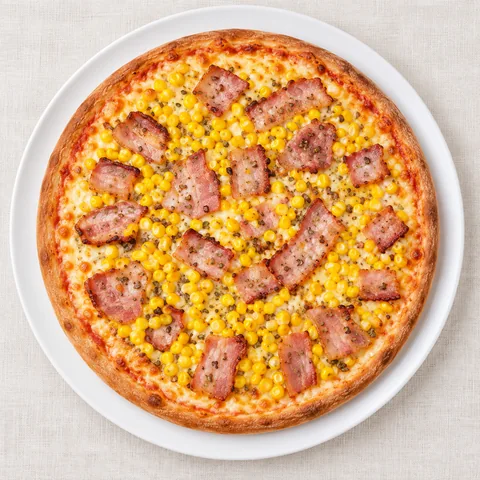 Imagem ilustrativa de pizza Corn Bacon